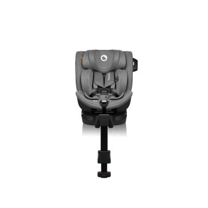 Lionelo - Bilbarnstol med bas roterande HARMONY i-Storlek 40-150 cm svart/grå