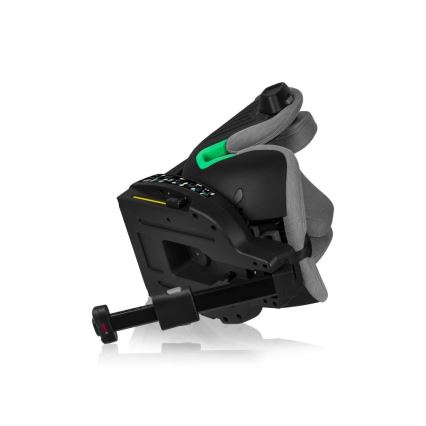 Lionelo - Bilbarnstol med bas roterande HARMONY i-Storlek 40-150 cm svart/grå
