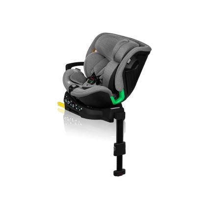 Lionelo - Bilbarnstol med bas swivel HARMONY i-Storlek 40-150 cm grå