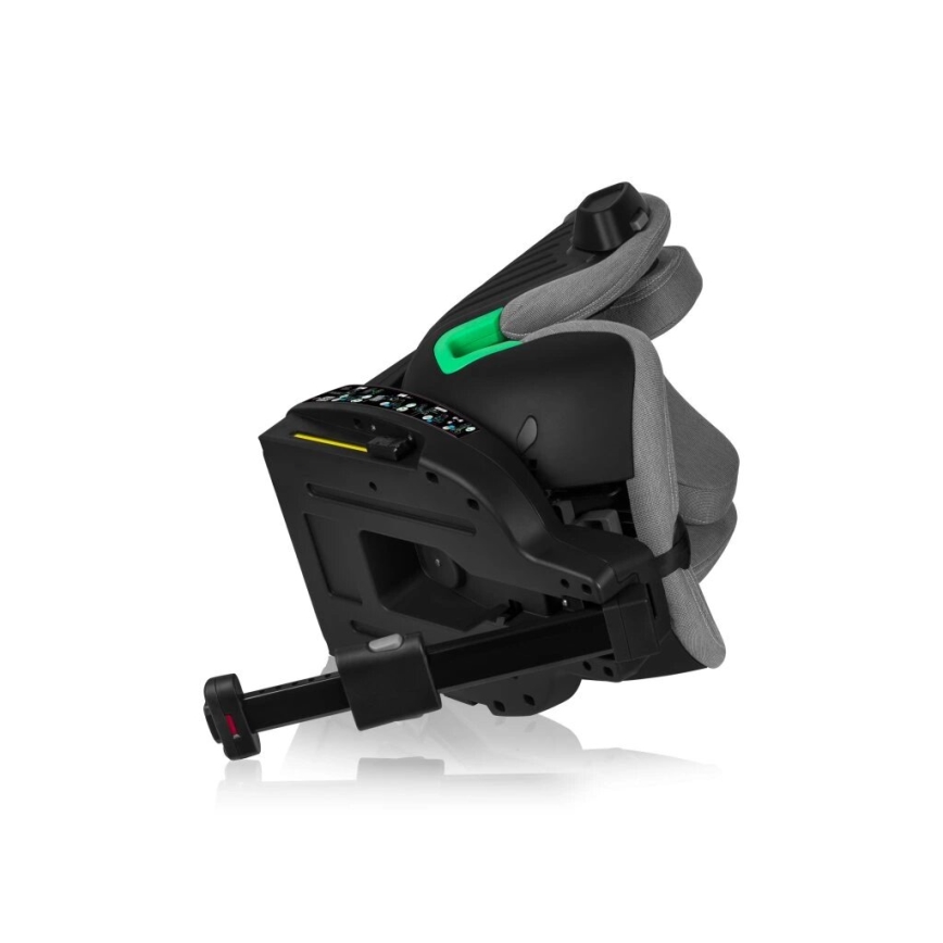 Lionelo - Bilbarnstol med bas swivel HARMONY i-Storlek 40-150 cm grå