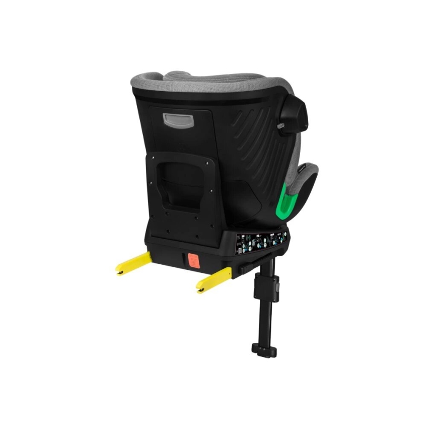 Lionelo - Bilbarnstol med bas swivel HARMONY i-Storlek 40-150 cm grå