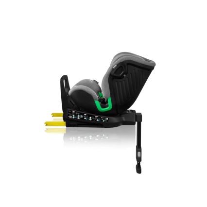 Lionelo - Bilbarnstol med bas swivel HARMONY i-Storlek 40-150 cm grå