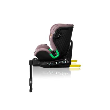 Lionelo - Bilbarnstol med bas swivel HARMONY i-Storlek 40-150 cm rosa