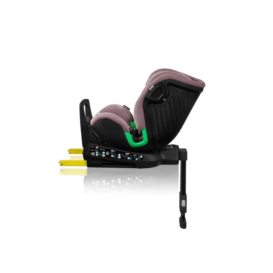 Lionelo - Bilbarnstol med bas swivel HARMONY i-Storlek 40-150 cm rosa