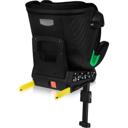 Lionelo - Bilbarnstol med bas swivel HARMONY i-Storlek 40-150 cm svart