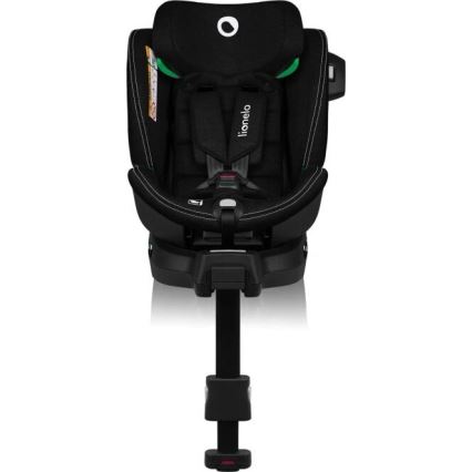 Lionelo - Bilbarnstol med bas swivel HARMONY i-Storlek 40-150 cm svart