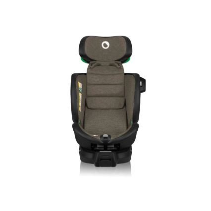 Lionelo - Bilbarnstol med bas swivel HARMONY i-Storlek 40-150 cm svart/oliv