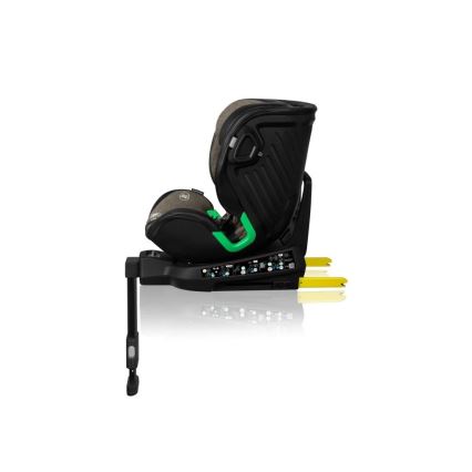 Lionelo - Bilbarnstol med bas swivel HARMONY i-Storlek 40-150 cm svart/oliv