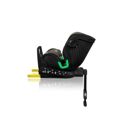 Lionelo - Bilbarnstol med bas swivel HARMONY i-Storlek 40-150 cm svart/oliv