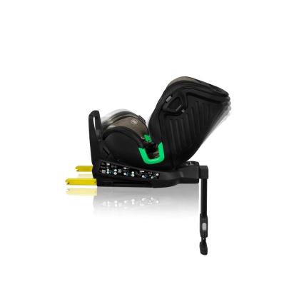 Lionelo - Bilbarnstol med bas swivel HARMONY i-Storlek 40-150 cm svart/oliv