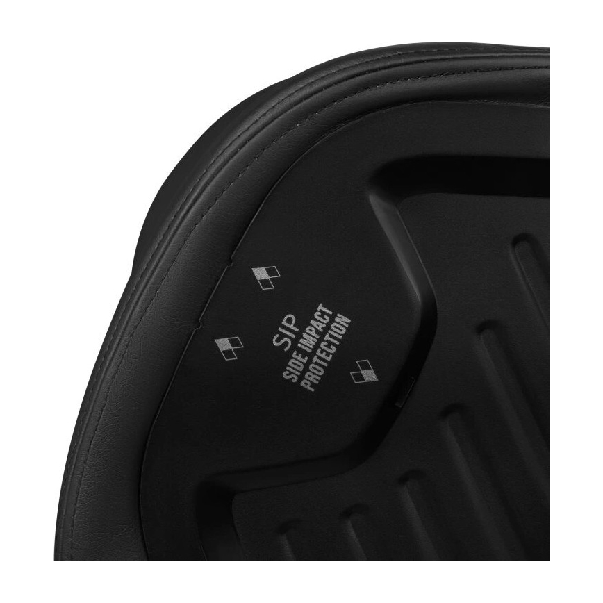 Lionelo - Bilbarnstol med bas swivel HARMONY i-Storlek 40-150 cm svart/oliv
