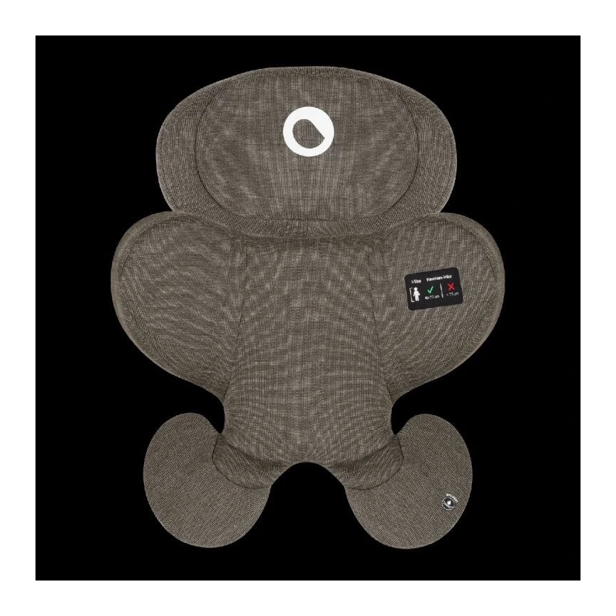 Lionelo - Bilbarnstol med bas swivel HARMONY i-Storlek 40-150 cm svart/oliv