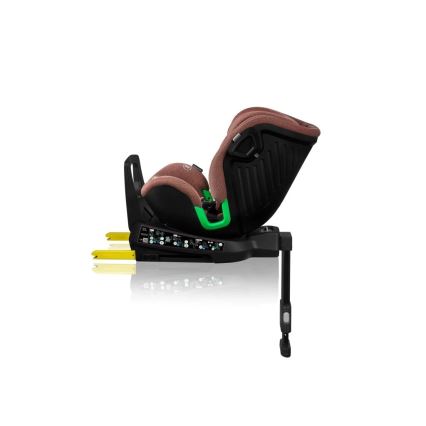 Lionelo - Bilbarnstol med bas swivel HARMONY i-Storlek 40-150 cm tegelsten