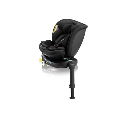 Lionelo - Bilbarnstol med bas swivel NAVY i-Storlek 40-150 cm svart