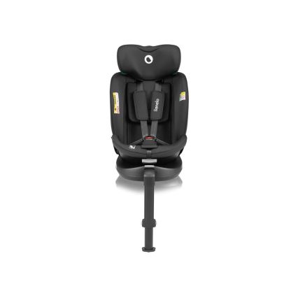 Lionelo - Bilbarnstol med bas swivel NAVY i-Storlek 40-150 cm svart