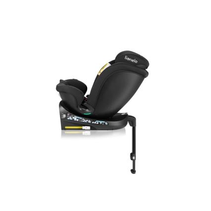 Lionelo - Bilbarnstol med bas swivel NAVY i-Storlek 40-150 cm svart