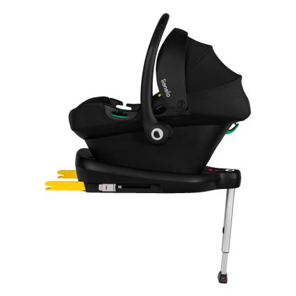 Lionelo - Bilbarnstol med medföljande roterbar bas ASTRID SET i-Size 40-87 cm Svart/Grå
