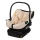 Lionelo - Bilbarnstol med roterbar bas ASTRID SET i-Size 40-87 cm Beige sand