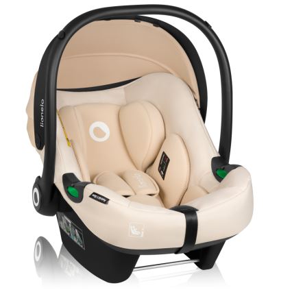 Lionelo - Bilbarnstol med roterbar bas ASTRID SET i-Size 40-87 cm Beige sand
