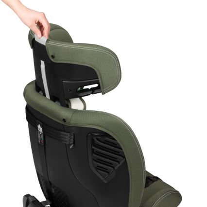 Lionelo - Bilbarnstol med roterbar bas BASTIAAN ONE i-Size 40-150 cm Olivgrön