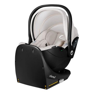 Lionelo - Bilbarnstol med roterbar bas MOXIE SET i-Size 40-87 cm Beige sand