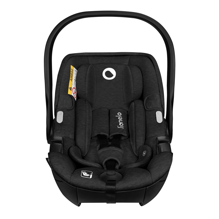 Lionelo - Bilbarnstol MOXIE i-Size 40-87 cm Svart Onyx