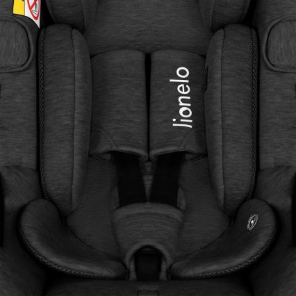 Lionelo - Bilbarnstol MOXIE i-Size 40-87 cm Svart Onyx