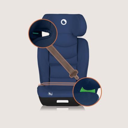 Lionelo - Bilbarnstol NEAL i-Size 100-150 cm Navyblå