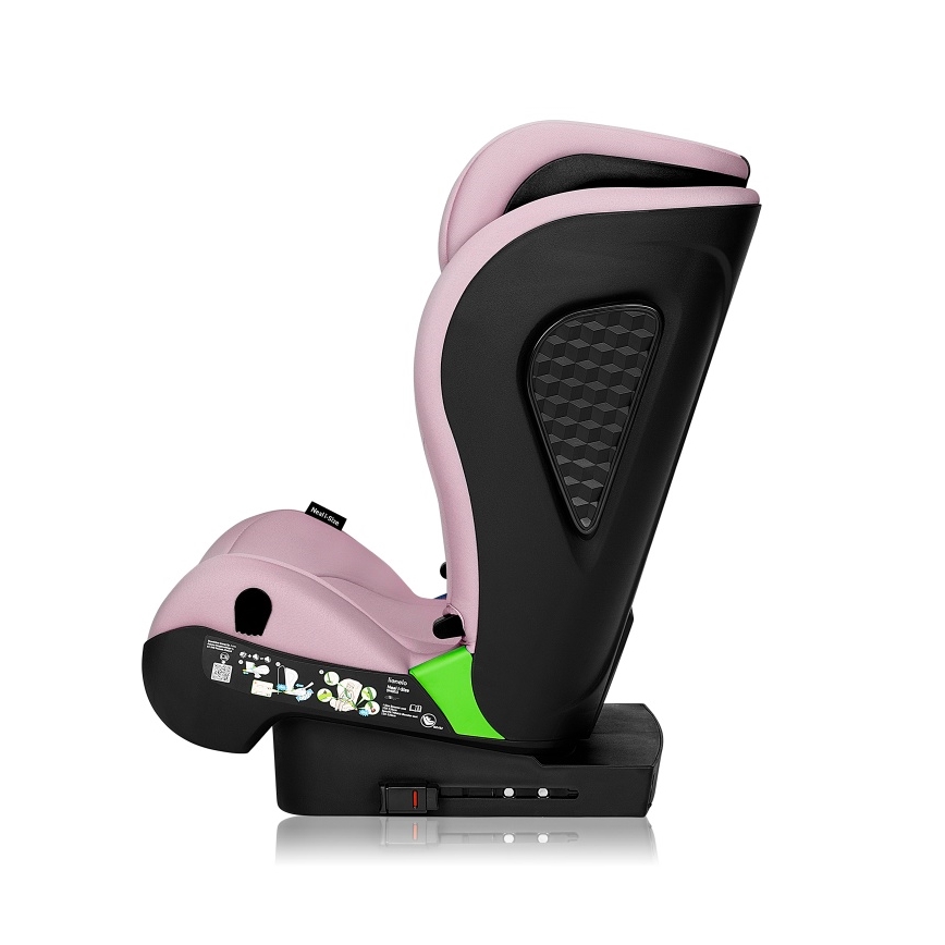 Lionelo - Bilbarnstol NEAL i-Size 100-150 cm Pink Lilac