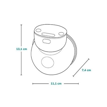 Lionelo - Elektrisk uppladdningsbar bröstpump FIDI FREE SIMPLE 5V 1000 mAh 180 ml