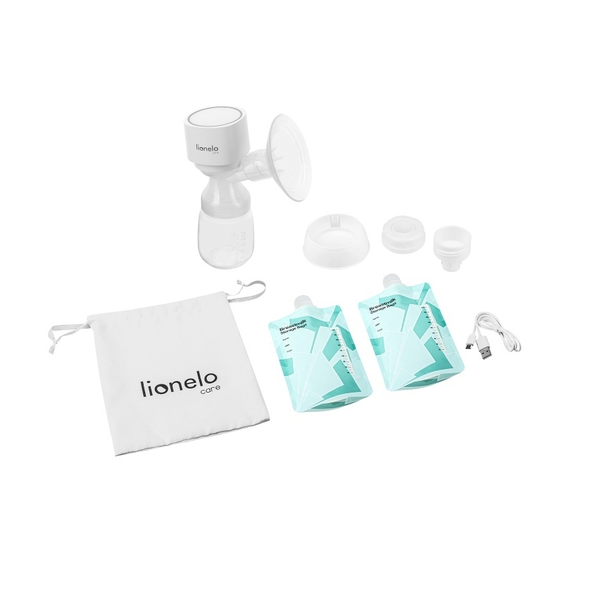 Lionelo - Elektrisk uppladdningsbar bröstpump för bröstmjölk FIDI ONE 5V 1000 mAh 180 ml