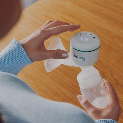 Lionelo - Elektrisk uppladdningsbar bröstpump FIDI PLUS 5V 1200 mAh 180 ml