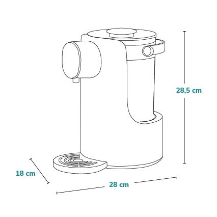Lionelo - Flaskvärmare BABYPRESTO 1000W/230V vit