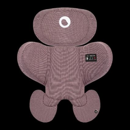 Lionelo - Bilbarnstol med bas, roterbar HARMONY i-Size 40-150 cm rosa