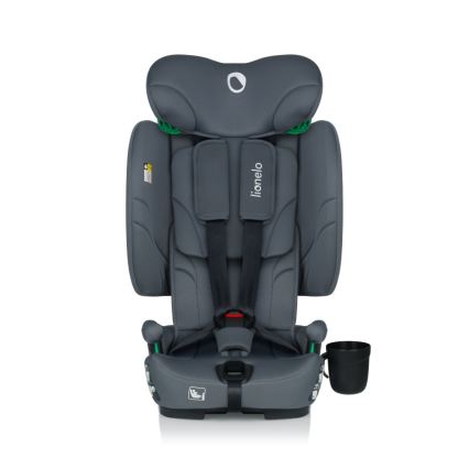 Lionelo - Hopfällbar bilbarnstol NELLY i-Size 76-150 cm Grå Grafit