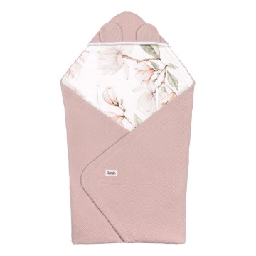 Lionelo - Insvepningsfilt för bilbarnstol TRAVEL SWADDLE 90x90 cm Beige Magnolia