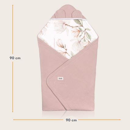 Lionelo - Insvepningsfilt för bilbarnstol TRAVEL SWADDLE 90x90 cm Beige Magnolia