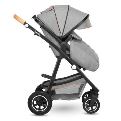 Lionelo - Kombinerad 2-i-1-barnvagn AMBER Grey Stone