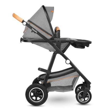 Lionelo - Kombinerad 2-i-1-barnvagn AMBER Grey Stone