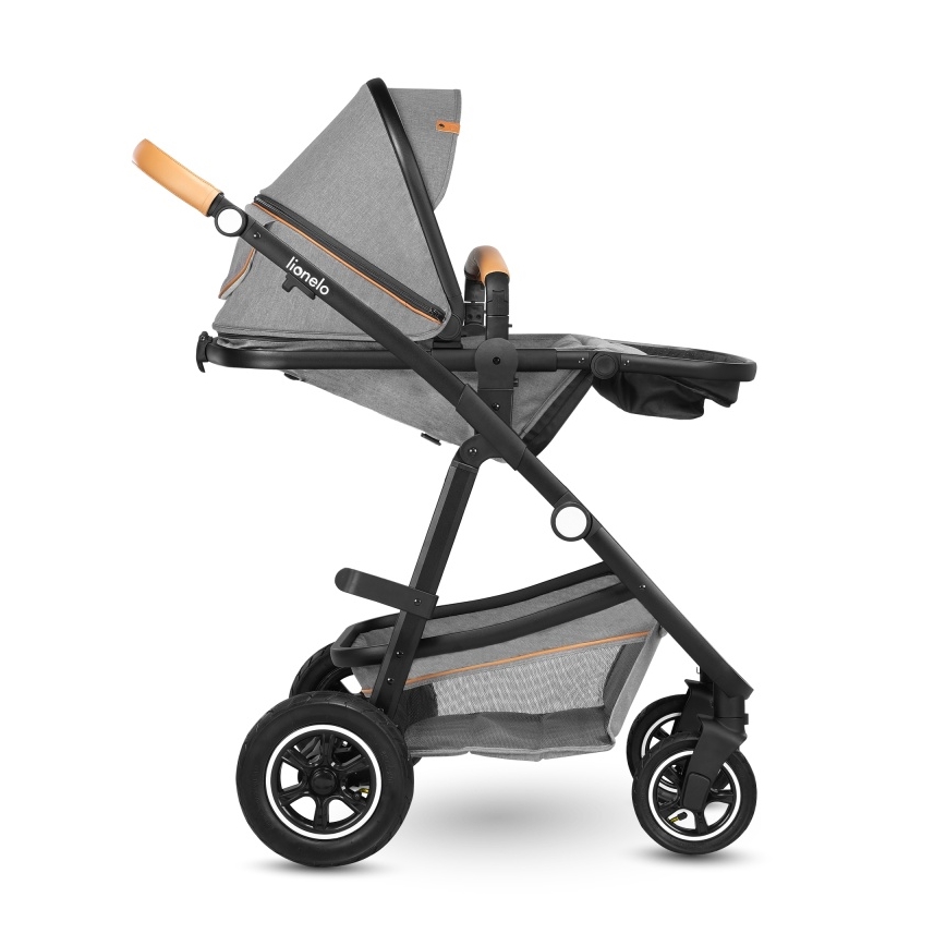 Lionelo - Kombinerad 2-i-1-barnvagn AMBER Grey Stone