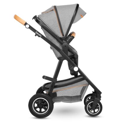 Lionelo - Kombinerad 2-i-1-barnvagn AMBER Grey Stone