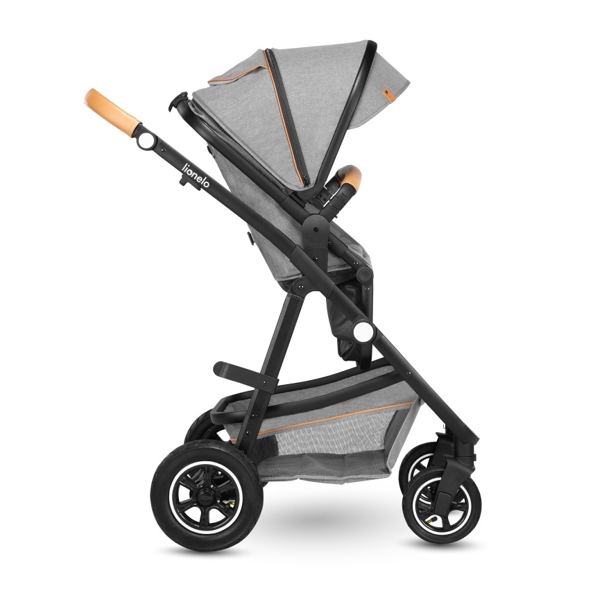 Lionelo - Kombinerad 2-i-1-barnvagn AMBER Grey Stone