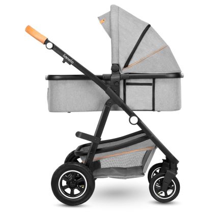 Lionelo - Kombinerad 2-i-1-barnvagn AMBER Grey Stone