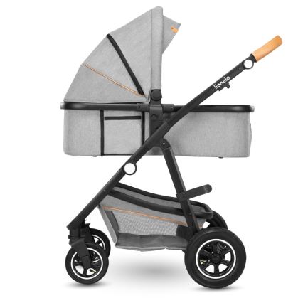 Lionelo - Kombinerad 2-i-1-barnvagn AMBER Grey Stone