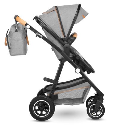 Lionelo - Kombinerad 2-i-1-barnvagn AMBER Grey Stone