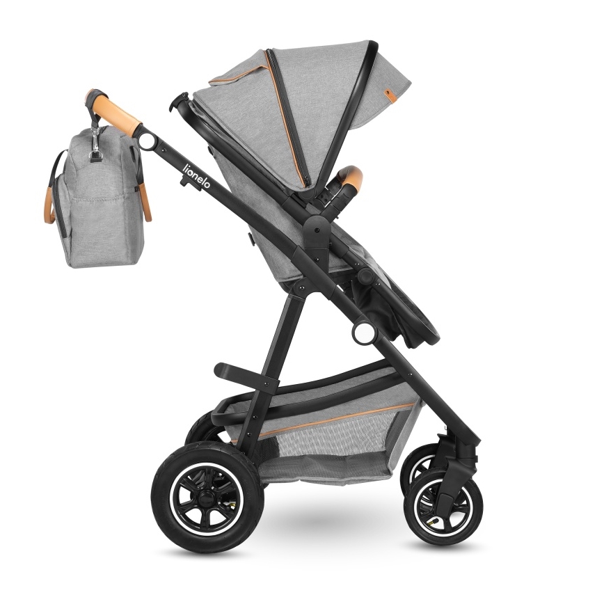 Lionelo - Kombinerad 2-i-1-barnvagn AMBER Grey Stone