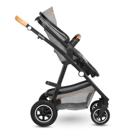 Lionelo - Kombinerad 2-i-1-barnvagn AMBER Grey Stone