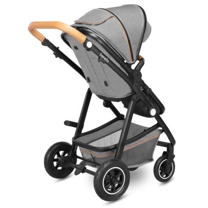Lionelo - Kombinerad 2-i-1-barnvagn AMBER Grey Stone
