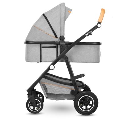 Lionelo - Kombinerad 2-i-1-barnvagn AMBER Grey Stone