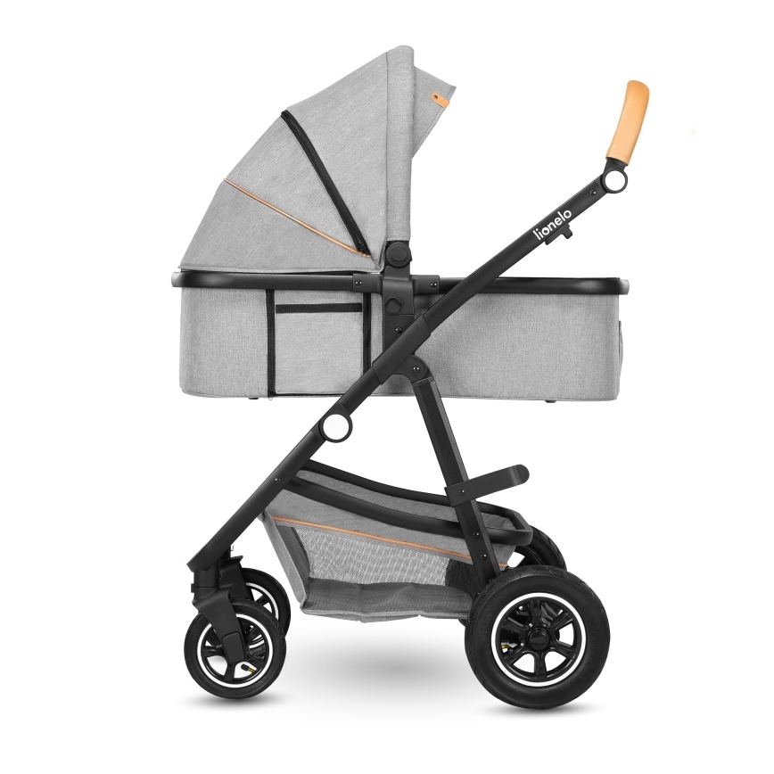 Lionelo - Kombinerad 2-i-1-barnvagn AMBER Grey Stone